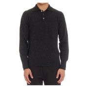 Polo Sweater Grijs Drumohr , Gray , Heren