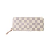 Pre-owned Canvas wallets Louis Vuitton Vintage , White , Dames