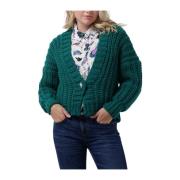 Groene Cardigan Trui voor Vrouwen Pom Amsterdam , Green , Dames