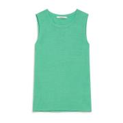 Luxe mouwloze halternek top Maliparmi , Green , Dames