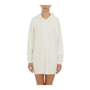 Viscose Sweatshirt Jurk Elisabetta Franchi , White , Dames