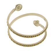 Pre-owned Metal bracelets Chanel Vintage , Yellow , Dames