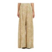 Zijden Ada Broek Cortana , Beige , Dames