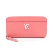 Pre-owned Leather wallets Louis Vuitton Vintage , Pink , Dames