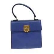 Pre-owned Leather celine-bags Celine Vintage , Blue , Dames