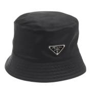 Pre-owned Canvas hats Prada Vintage , Black , Dames