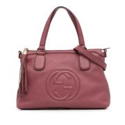 Pre-owned Leather gucci-bags Gucci Vintage , Pink , Dames