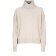 Elegante Sweater Collectie Fabiana Filippi , Beige , Dames