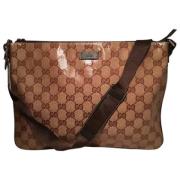 Pre-owned Canvas gucci-bags Gucci Vintage , Brown , Dames