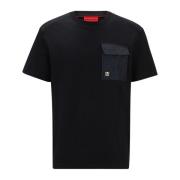 Zwarte Dabieno T-shirt en Polo Hugo Boss , Black , Heren