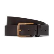 Klassieke Leren Riem voor Mannen Calvin Klein , Brown , Heren