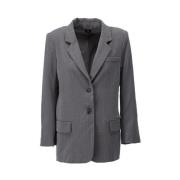 Pinstripe Blazer K-Design , Gray , Dames