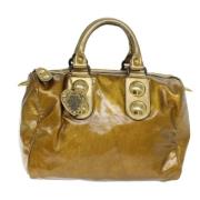 Pre-owned Leather gucci-bags Gucci Vintage , Yellow , Dames