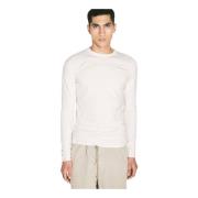 Katoenen Longsleeve Crewneck T-shirt Entire Studios , White , Heren