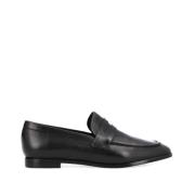 Klassieke zwarte leren mocassins Free Lance , Black , Dames