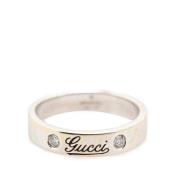 Pre-owned Metal rings Gucci Vintage , White , Dames