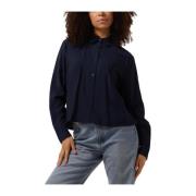 Navy Blauwe Stijlvolle Blouse Modström , Blue , Dames