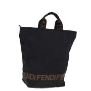 Pre-owned Canvas totes Fendi Vintage , Black , Dames