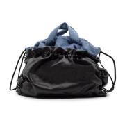 Blauw/Zwart Trekkoord Shopper Tas Vic Matié , Black , Dames