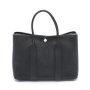 Pre-owned Leather handbags Hermès Vintage , Black , Dames