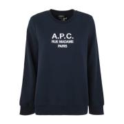 Marine Sweat Tina Stijlvolle Sweatshirt A.p.c. , Blue , Dames