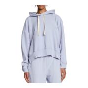 Hoodie met zijlogo en split Proenza Schouler , Blue , Dames