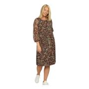 Dierenprint Jurk Dieppe.Au24 Stijl 2-Biz , Multicolor , Dames