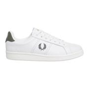 Eenvoudige B721 Sneakers met vetersluiting Fred Perry , White , Heren