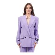 Paarse jassen met zandloper silhouet Hugo Boss , Purple , Dames