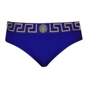 Medusa Greca Zwembroek Versace , Blue , Heren