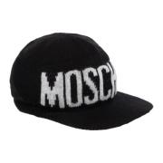 Eenvoudige Logo Hoed Moschino , Black , Dames