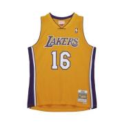 NBA Lakers 2009 Pau Gasol Jersey Mitchell & Ness , Orange , Heren