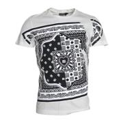 Grafische Print Crew Neck T-shirt Dolce & Gabbana , White , Heren