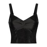 Zwarte Top voor Vrouwen Dolce & Gabbana , Black , Dames