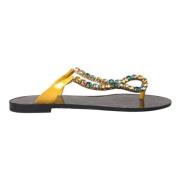 Multicolor Kristal Sandalen Flip Flops Dolce & Gabbana , Multicolor , ...