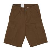 Cargo Shorts Regular Fit Rip-stop Katoen Carhartt Wip , Brown , Heren