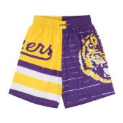 LSU Tigers Basketball Shorts Mitchell & Ness , Multicolor , Heren