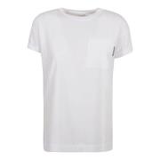 Witte Katoenen Zak Tee met Monili Tab Brunello Cucinelli , White , Dam...