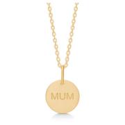 MUM Ketting 14K Verguld Sterling Zilver Frk. Lisberg , Yellow , Dames