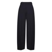 Zwarte Wijde Broek Jacquemus , Black , Dames