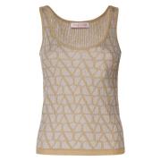 Gouden Iconograph Top Made in Italy Valentino Garavani , Yellow , Dame...