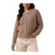 Taupe Vest voor Vrouwen Notre-v , Beige , Dames