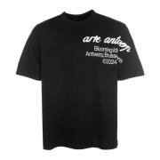 T-shirt met Korte Mouwen en Logoprint Arte Antwerp , Black , Heren