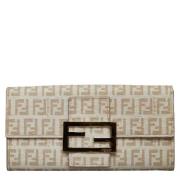 Pre-owned Canvas wallets Fendi Vintage , Brown , Dames