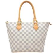 Pre-owned Canvas louis-vuitton-bags Louis Vuitton Vintage , White , Da...