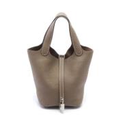 Pre-owned Leather handbags Hermès Vintage , Brown , Dames