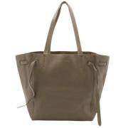 Pre-owned Leather totes Celine Vintage , Gray , Dames