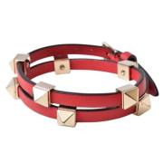 Pre-owned Leather bracelets Valentino Vintage , Red , Dames