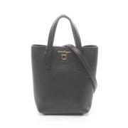 Pre-owned Leather handbags Salvatore Ferragamo Pre-owned , Black , Dam...