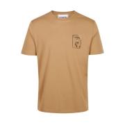 Gedrukt geborduurd T-shirt Iceberg , Brown , Heren